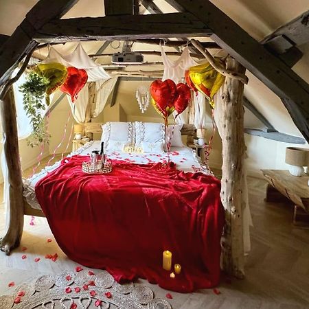 Duplex Safari Jusqu'A 4 Personnes, Spa, Cinema Et Lit Sous Les Arbres, Day Use, 10 Min Centre Amiens Buitenkant foto