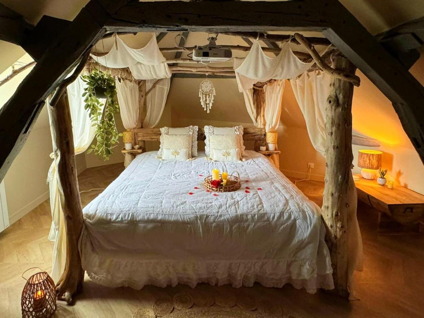 Duplex Safari Jusqu'A 4 Personnes, Spa, Cinema Et Lit Sous Les Arbres, Day Use, 10 Min Centre Amiens Buitenkant foto