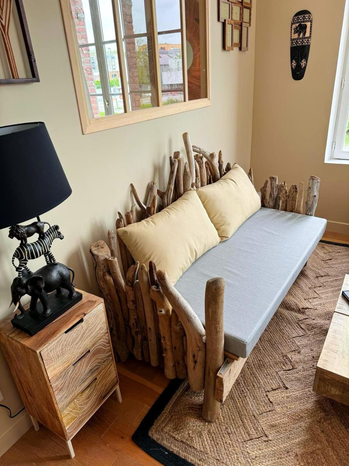 Duplex Safari Jusqu'A 4 Personnes, Spa, Cinema Et Lit Sous Les Arbres, Day Use, 10 Min Centre Amiens Buitenkant foto