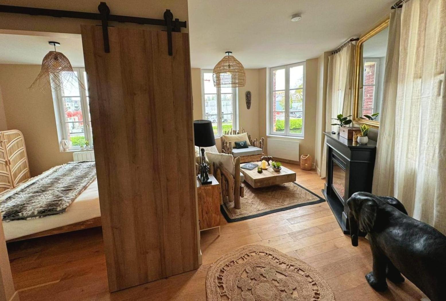Duplex Safari Jusqu'A 4 Personnes, Spa, Cinema Et Lit Sous Les Arbres, Day Use, 10 Min Centre Amiens Buitenkant foto