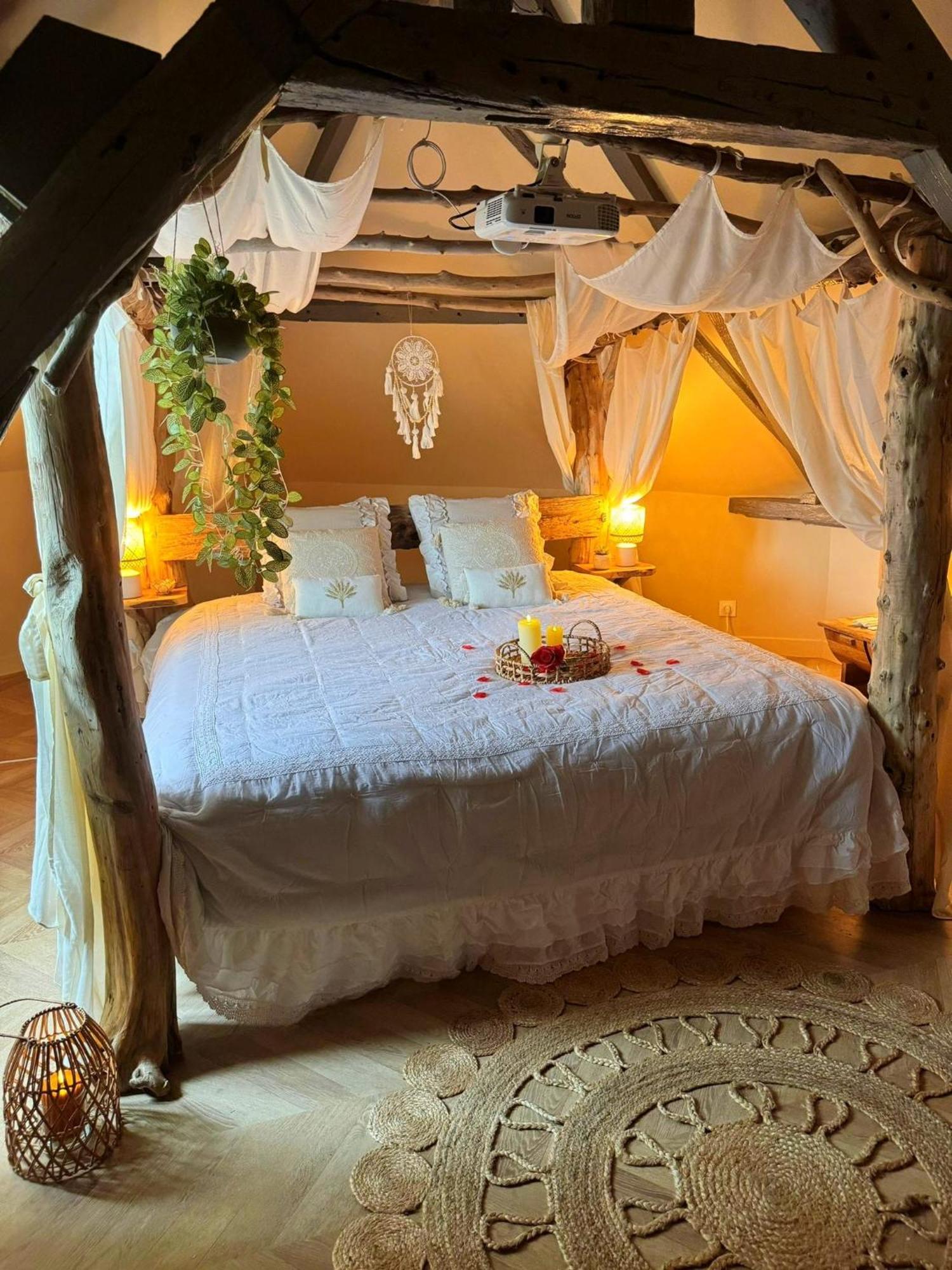 Duplex Safari Jusqu'A 4 Personnes, Spa, Cinema Et Lit Sous Les Arbres, Day Use, 10 Min Centre Amiens Buitenkant foto