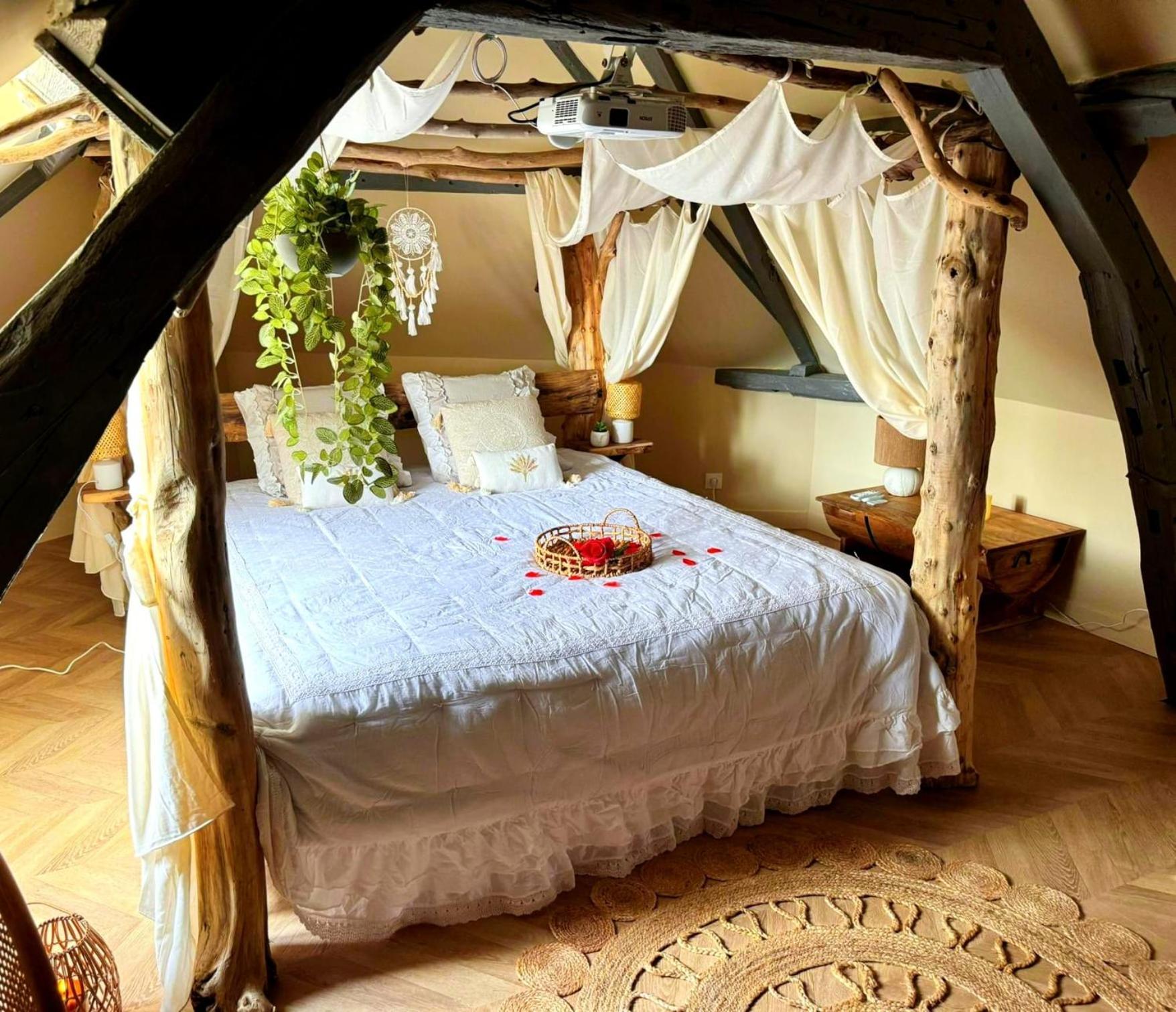 Duplex Safari Jusqu'A 4 Personnes, Spa, Cinema Et Lit Sous Les Arbres, Day Use, 10 Min Centre Amiens Buitenkant foto
