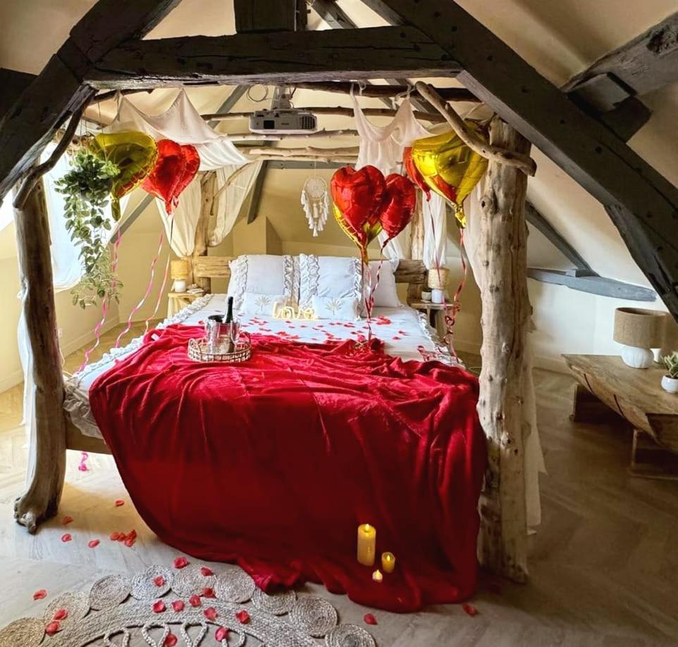 Duplex Safari Jusqu'A 4 Personnes, Spa, Cinema Et Lit Sous Les Arbres, Day Use, 10 Min Centre Amiens Buitenkant foto